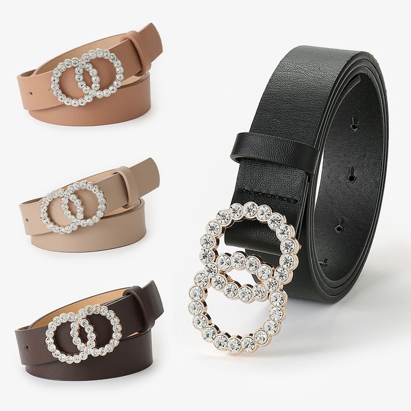 Ceinture Zircon Circles - Blanc