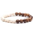 Marron / Blanc / Motif