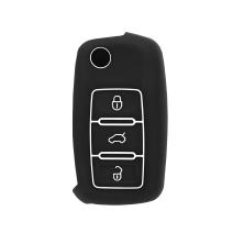 Techsuit - Étui pour clé de voiture - VW Passat (B5, B6) / Skoda / Seat - Blanc
