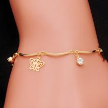 Bracelet Gold Butterfly - Doré