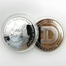 Pièce Dogecoin - Argentée