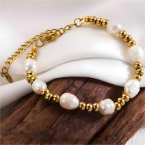 Bracelet GP-38982 - Or / Blanc