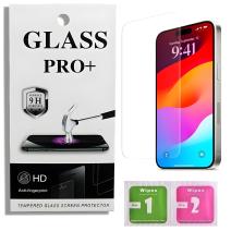 Protecteur d'écran premium 9D Izmael pour Apple iPhone 15 Pro - Transparent