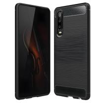 Coque Carbon Shield TPU pour Huawei P30 - Noir