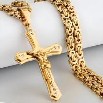 Collier pour homme ZI-32533 - Doré / 70cm