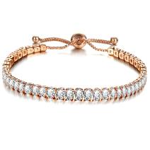 Bracelet FL-4216 - Doré / Cristal