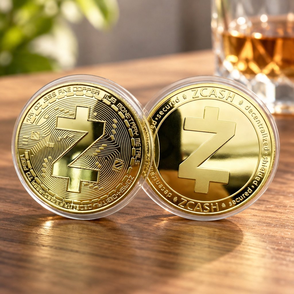 Pièce Zcash - Dorée