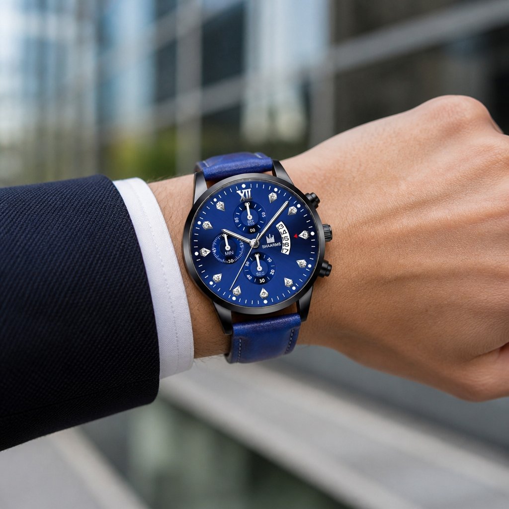 Montre QU-14271 - Bleue / Noire