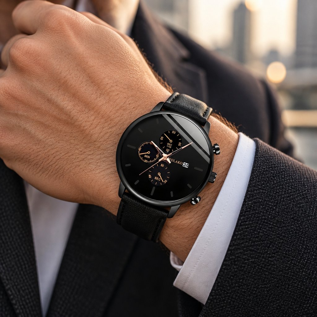 Montre YO-14757 - Noir / Doré