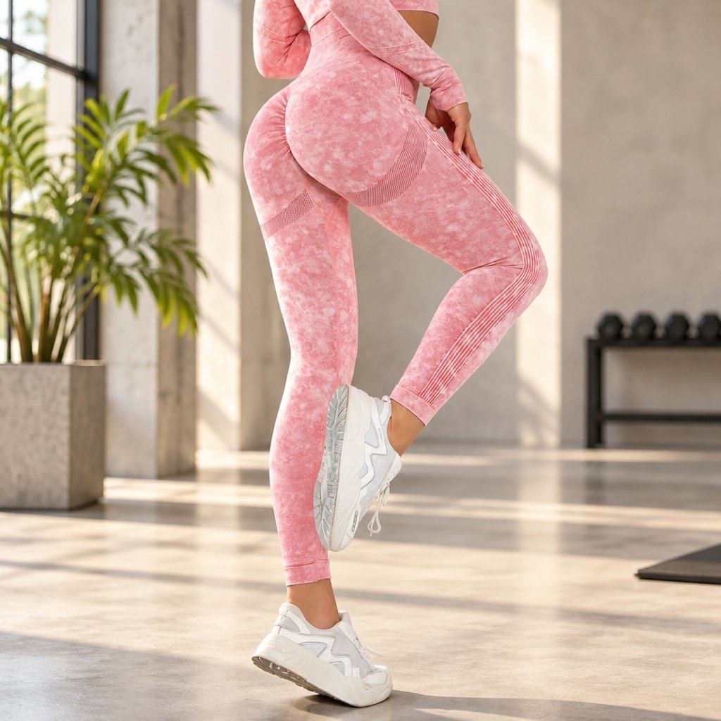 Push Up Leggings JE-15518 - Rose / S