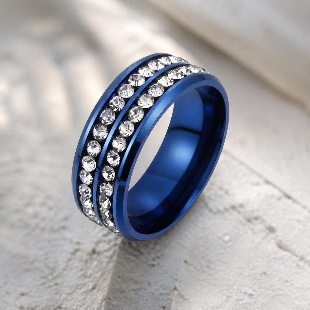 Bague KE-16957 - Bleue / 55mm