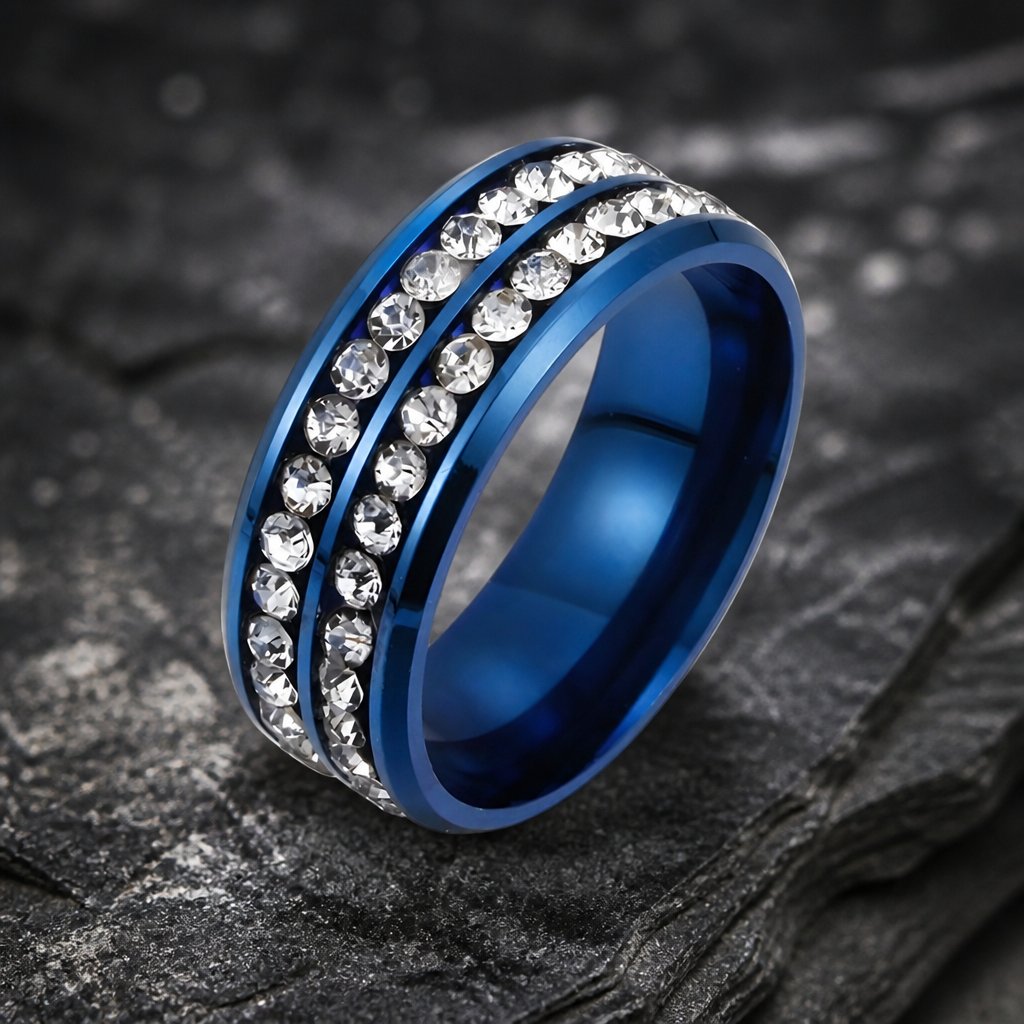Bague KE-16961 - Bleue / 65mm
