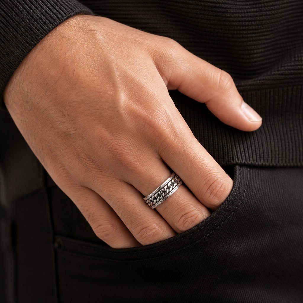 Bague CH-17097 - Argentée / 52mm