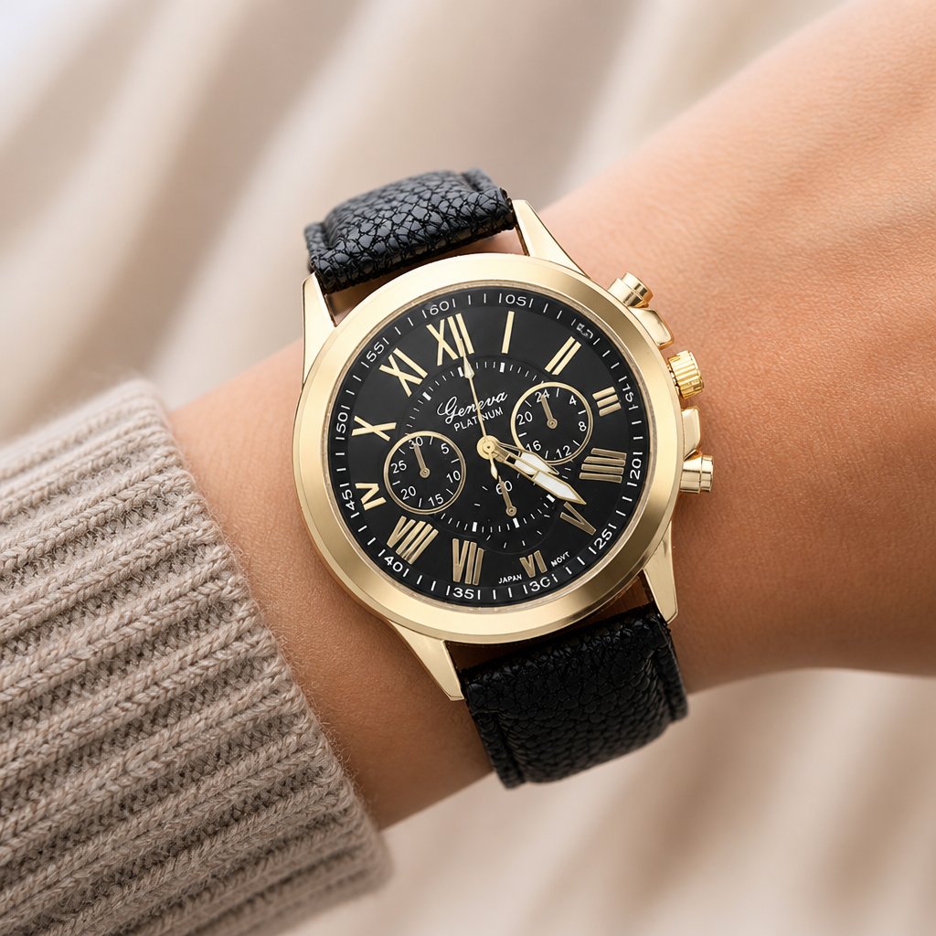 Montre CH-2489 - Noire