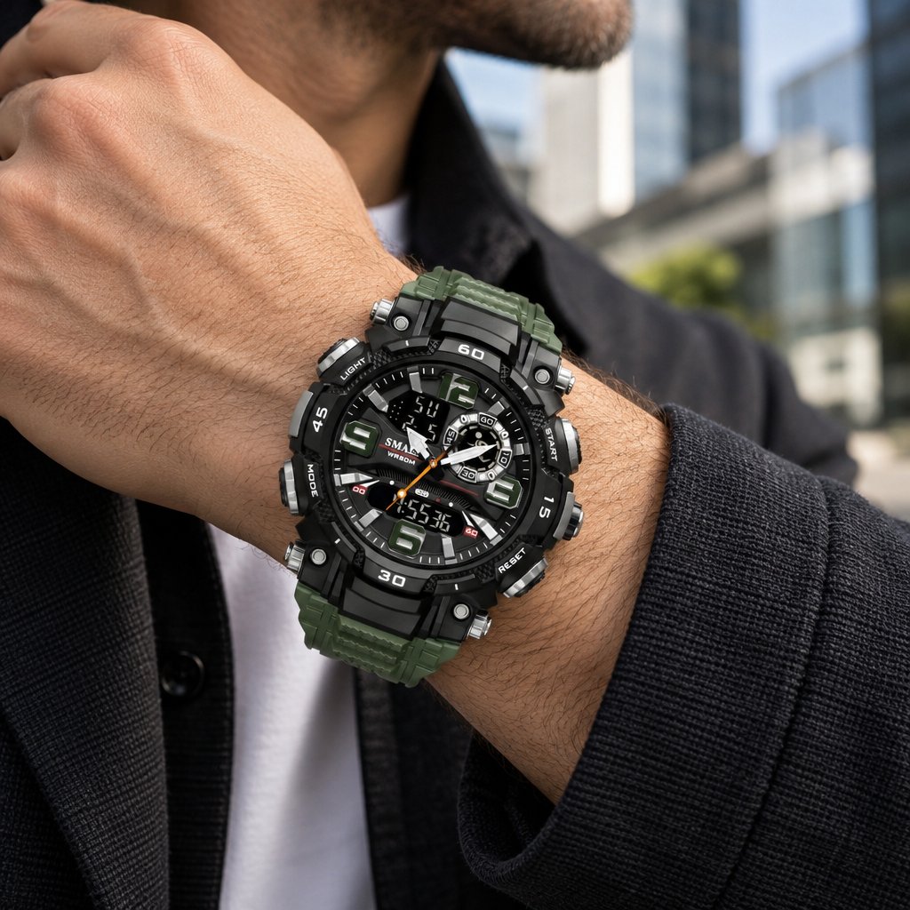 Montre SMAEL JA-29478 - Verte