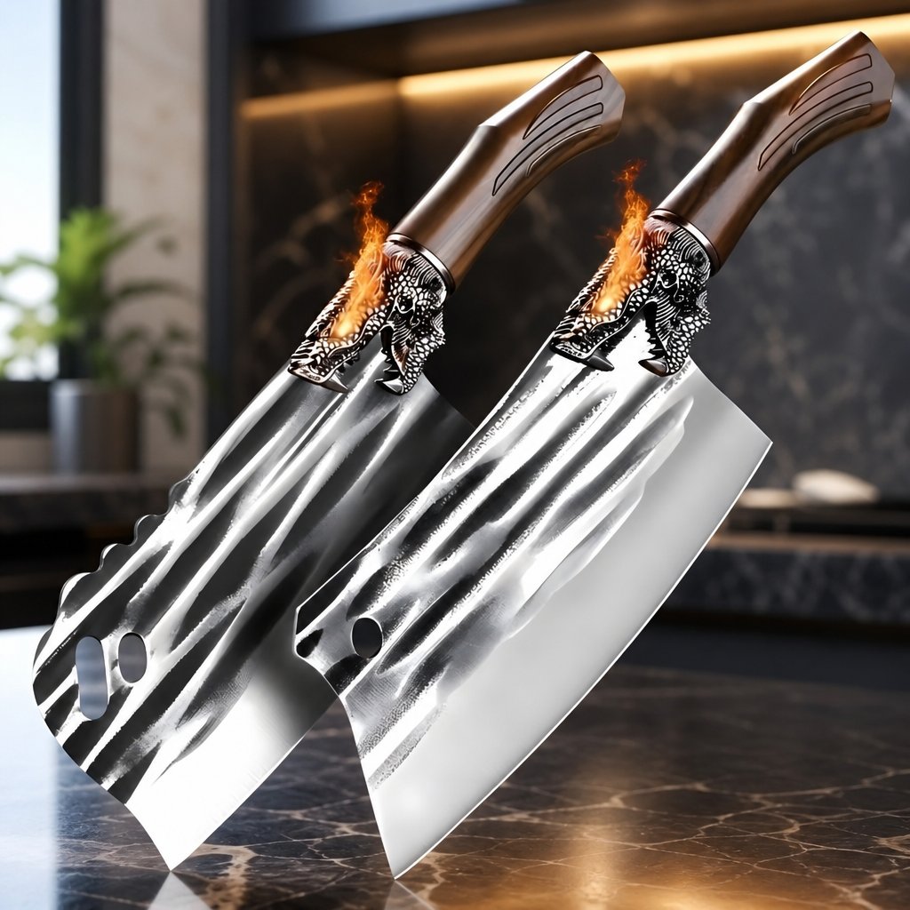 2x Couteau de cuisine DO-33002 - Marron