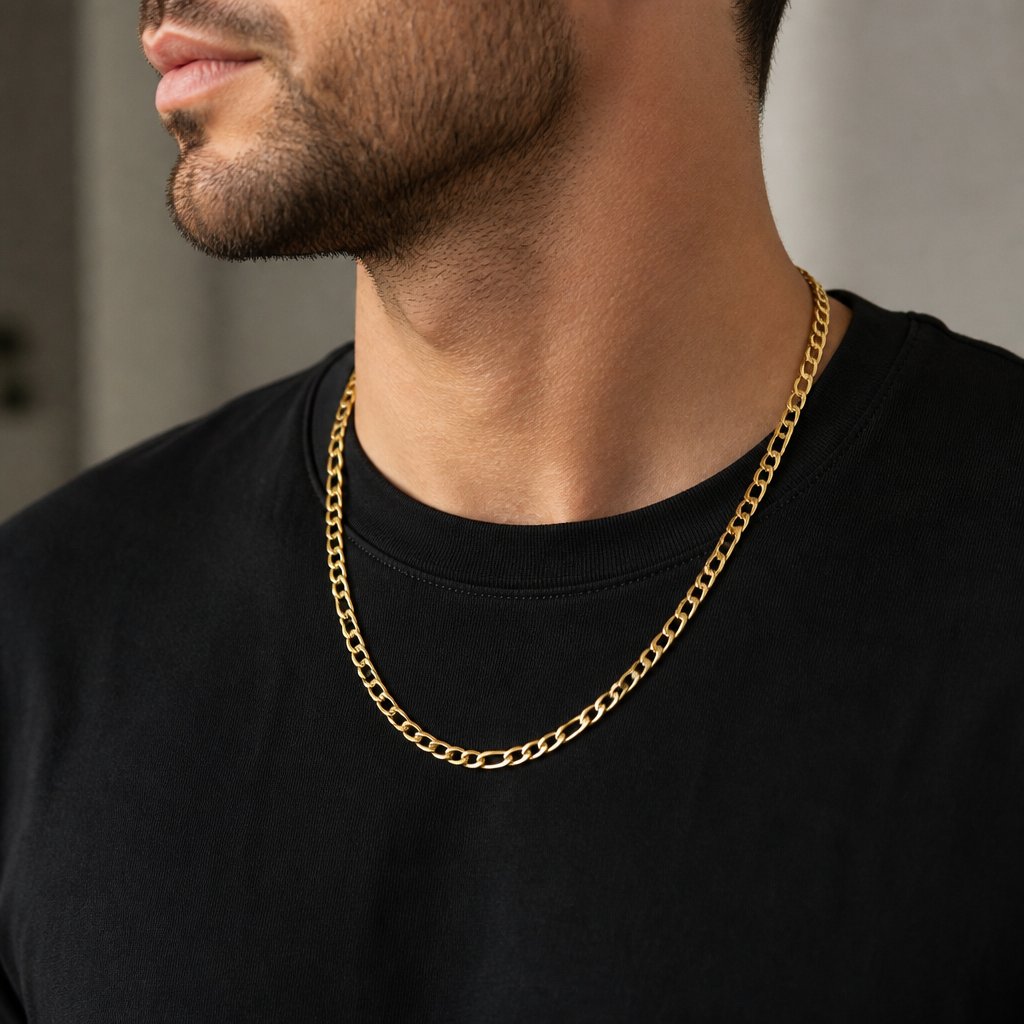 Chaîne pour homme OT-34263 - Dorée / 50cm
